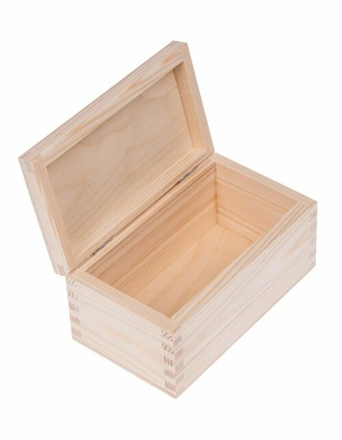 Přírodní dřevěná krabička - 16x9x8 cm