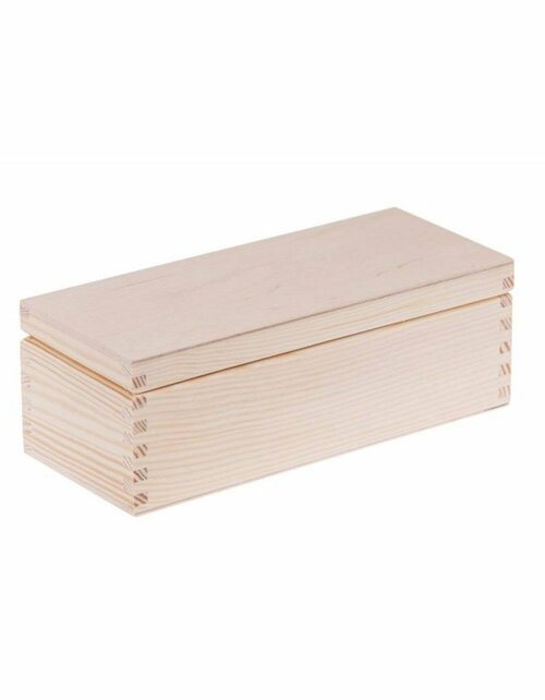 Přírodní dřevěná dárková krabička - 29x16x8 cm