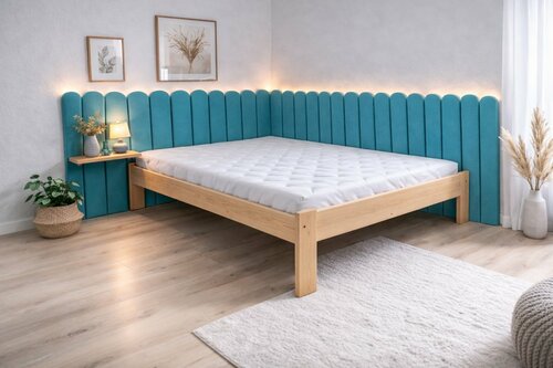 Čalouněný panel Plot 5 cm - modrá 10