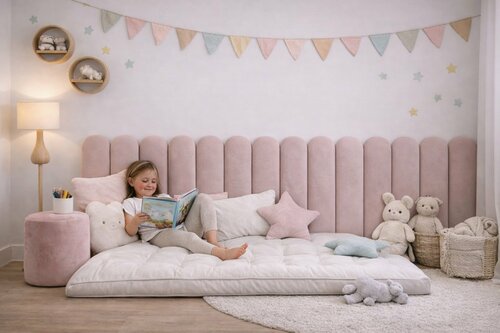 Čalouněný panel Plot 3 cm - grafitová 19