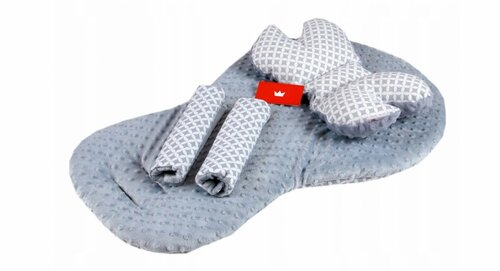 Podložka do kočárku oboustranná minky 3v1 - nr.5