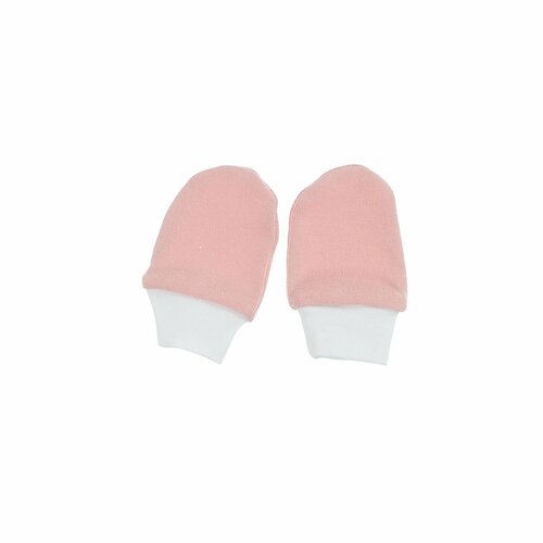 Kojenecké bavlněné rukavičky - pudrově růžová