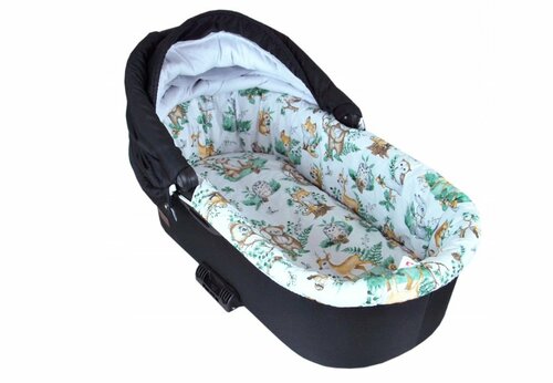 Oboustranné polstrování do korbičky + matrace - lesní zvířátka