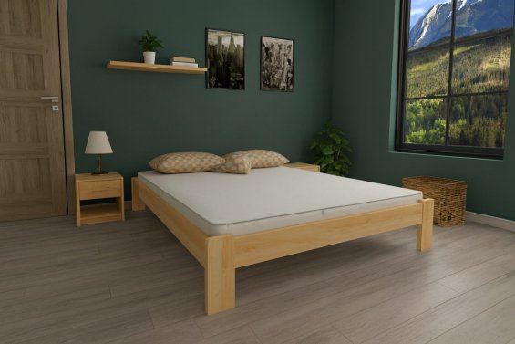 Postel Adam 140 x 200 cm + matrace Optimal 12 cm + rošt ZDARMA
