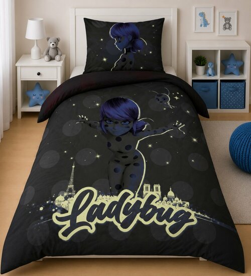 Povlečení bavlna SVÍTÍCÍ - 140/200 a 70/80 cm vzor Ladybug 04