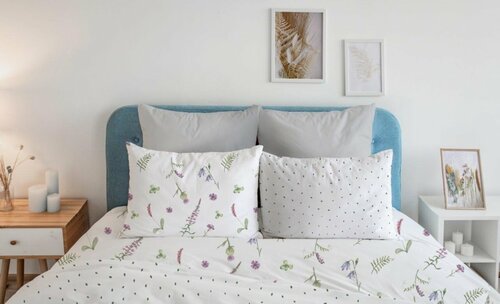 Povlečení bavlněné 140/200 + 70/90 - květ