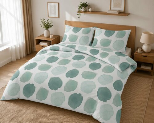 Povlečení ze saténového mikrovlákna 140 x 200 + 70 x 90 cm - model 001
