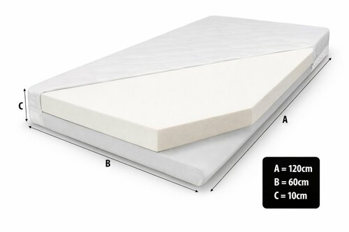 Matrace molitanová 120 x 60 x 10 cm