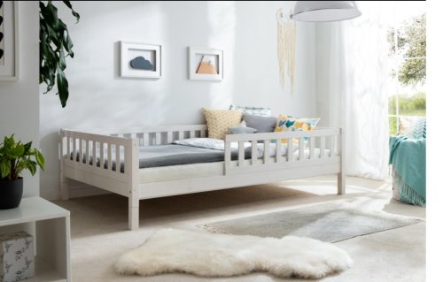 Rostoucí postel Adele bílá 120x200 cm + Optimal Comfort 12 cm + rošt