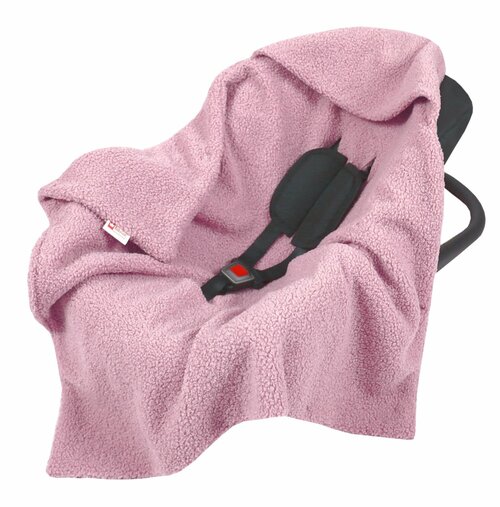 Zavinovací deka do autosedačky - růžová