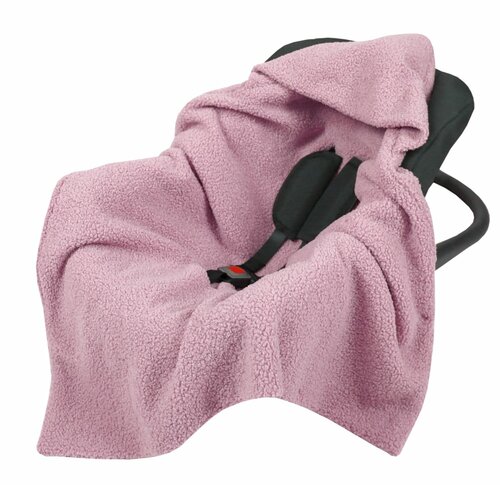 Zavinovací deka do autosedačky - růžová