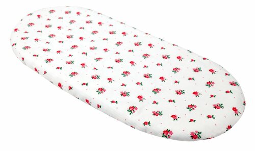 Mušelínové prostěradlo do kočárku / růžový květ