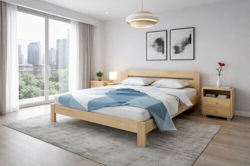 Postel z masivu Šárka 180x200 cm + rošt ZDARMA