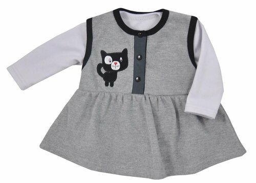 Kojenecké šatičky s tričkem - kočička