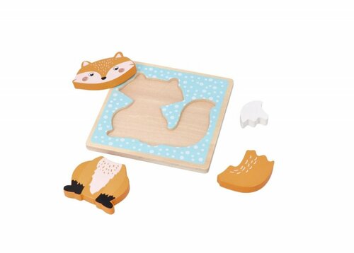 Dětská dřevěná vkládačka - liška