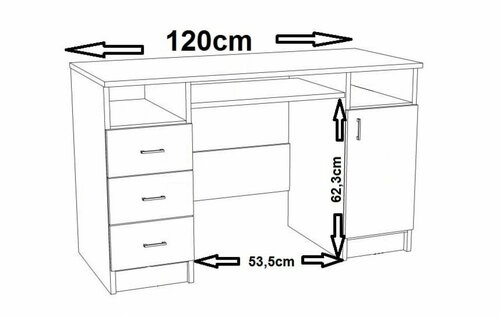 Psací stůl NB7 - Space