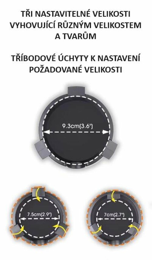 Držák a ohřívač nápojů USB Ama - bílá