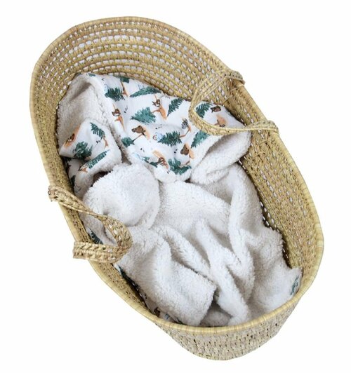 Mušelínová deka 100 x 75cm / zvířátka v lese