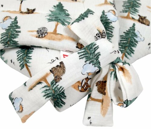 Mušelínová zavinovačka - zvířátka v lese