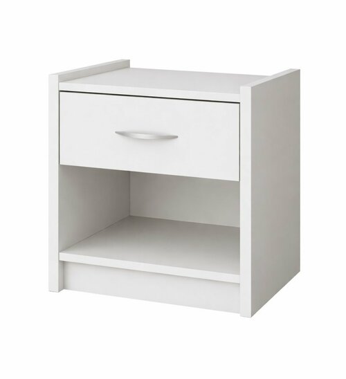 Noční stolek Kava - bílá mat 