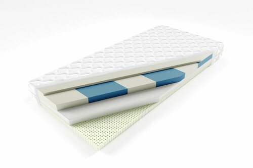 Matrace Super-flex 9 zón + latex - 120x200/cca 16 cm