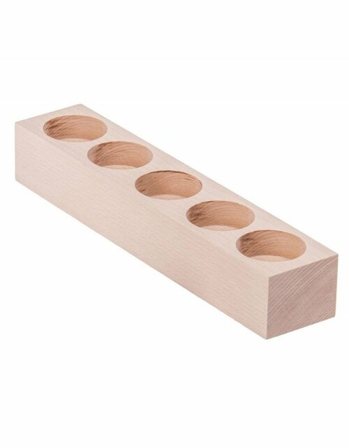 Dřevěný svícen - 5 svíček