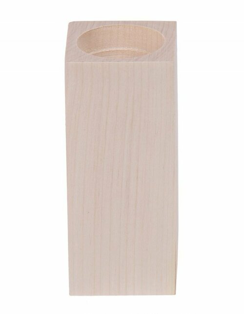 Dřevěný svícen 12 cm, bukové dřevo