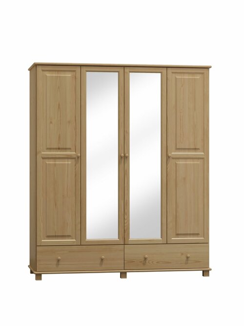 Šatní skříň z masivu borovice 74 180/190/60 cm