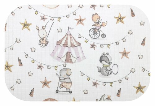 Plena bavlna potisk - cirkus