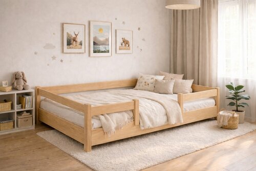 Rostoucí postel Montessori Tobi 120x200 cm + rošt ZDARMA 