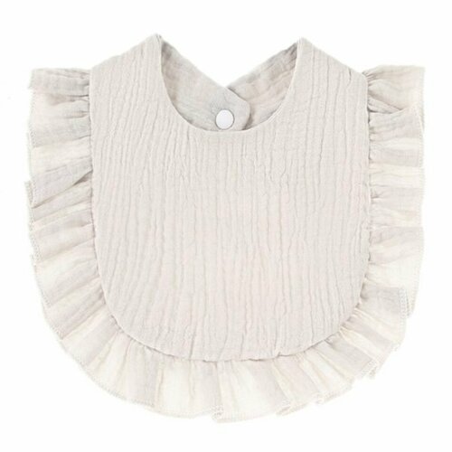 Mušelínový bryndák s volánkem / šedá