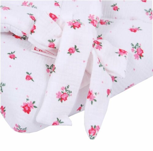 Mušelínová zavinovačka - růžový květ 