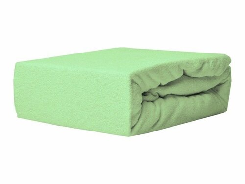 Prostěradlo froté LUX s gumkou 140/70 cm - zelená