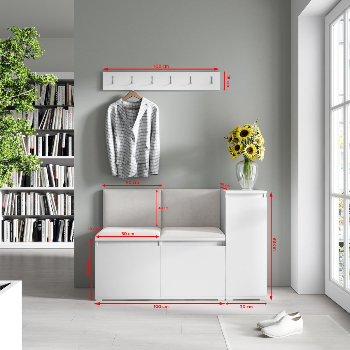 Předsíňová sestava EMI 25 - různé barvy