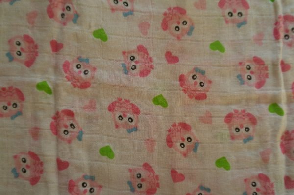 Plena bambusová 60x60 cm - sova růžová