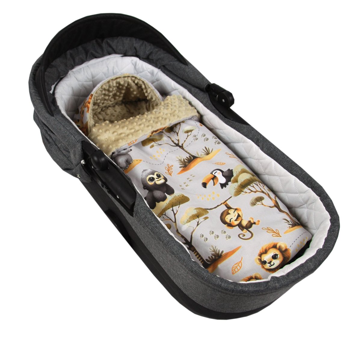 Fusak minky - mláďata 90 cm / šedá