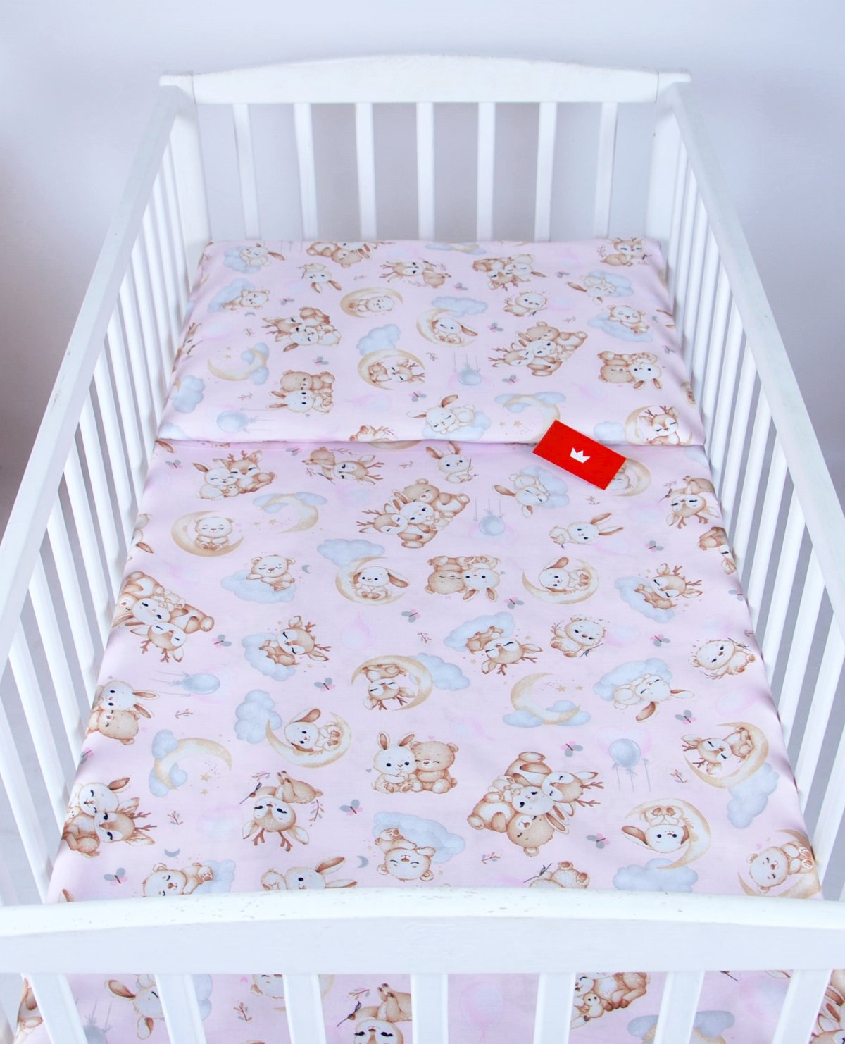 Povlečení do postýlky 120/90 cm - mazlíčci růžoví