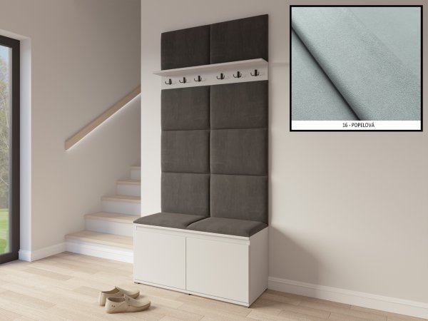 Čalouněná předsíňová sestava IBIZA 16 - popelová