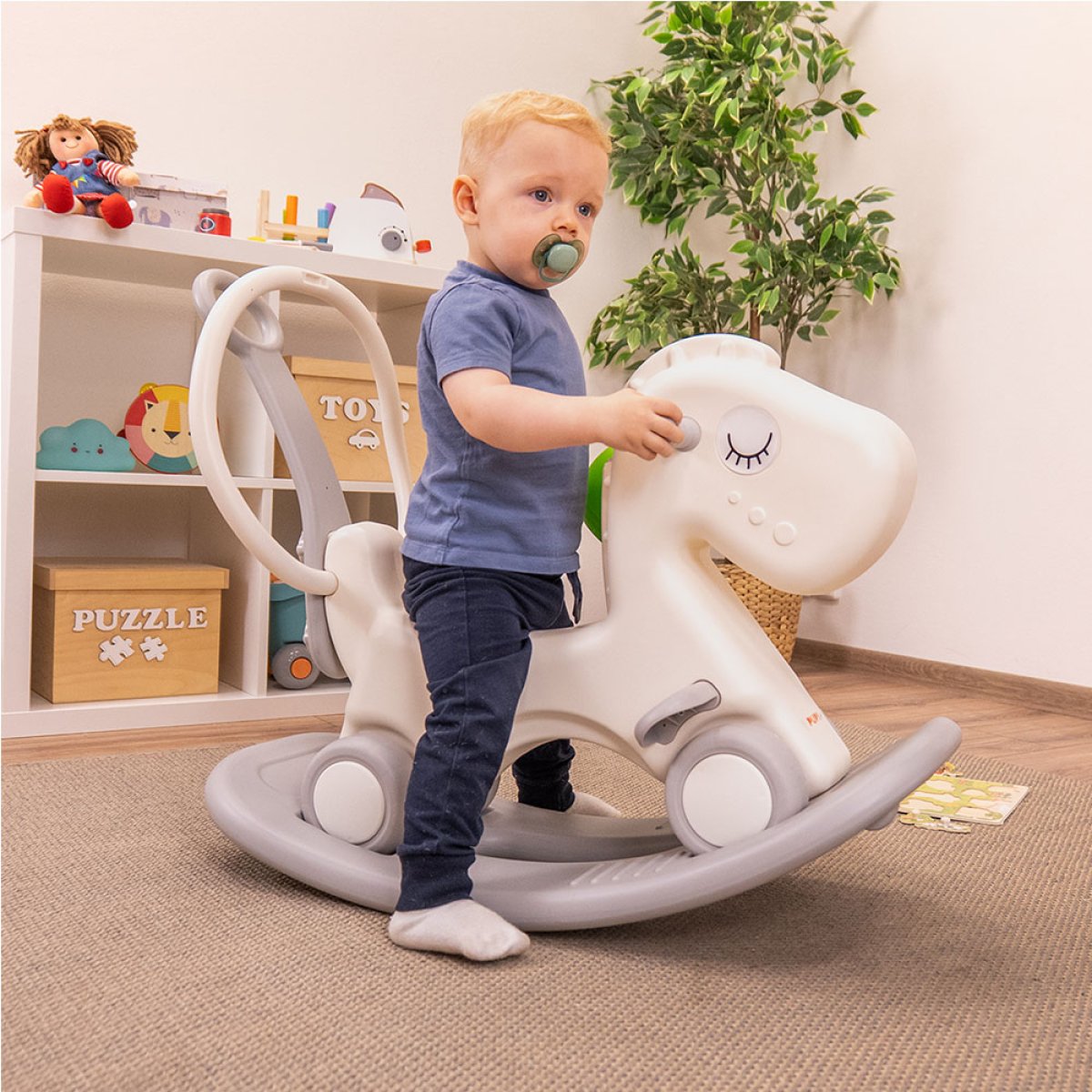 Dětský houpací koník 3v1