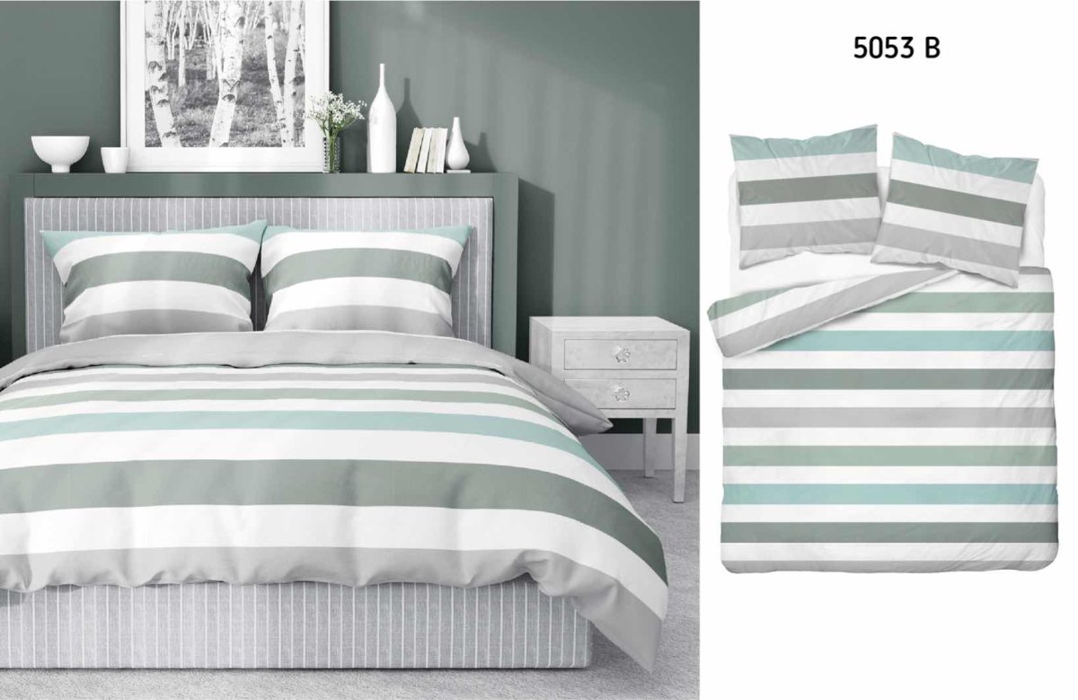Povlečení bavlna-satén - 140/200 a 70/80 vzor 5053B