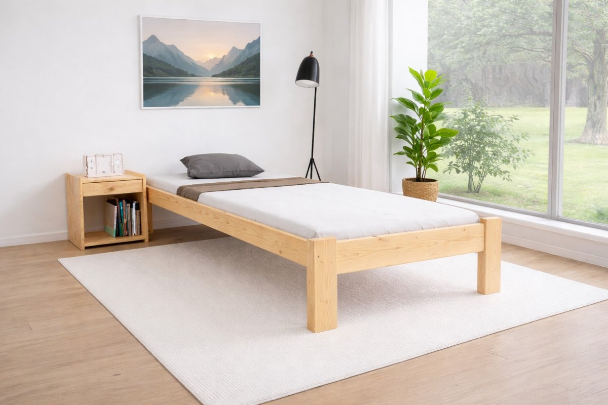 Zvýšená postel Celle 80/200 cm z masivu+rošt ZDARMA