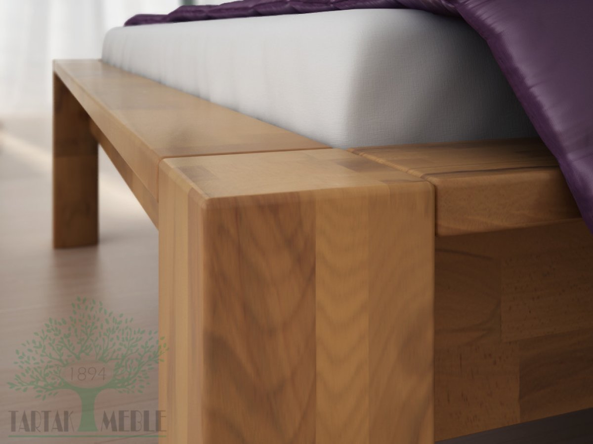 Postel Aalborg 180x200 cm masiv buk + rošt ZDARMA