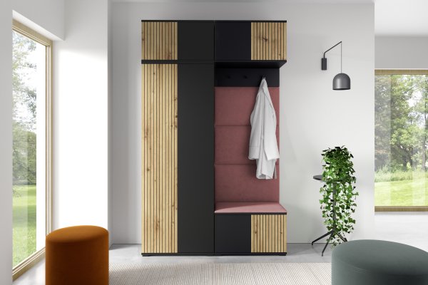 Předsíňová sestava ROSS 3 - 23 starorůžová