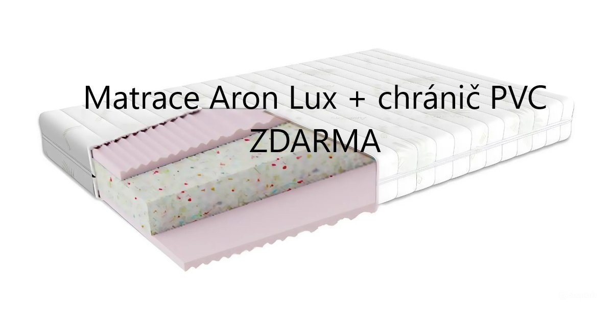 Matrace Aron LUX 90x200x15 cm + PVC chránič ZDARMA