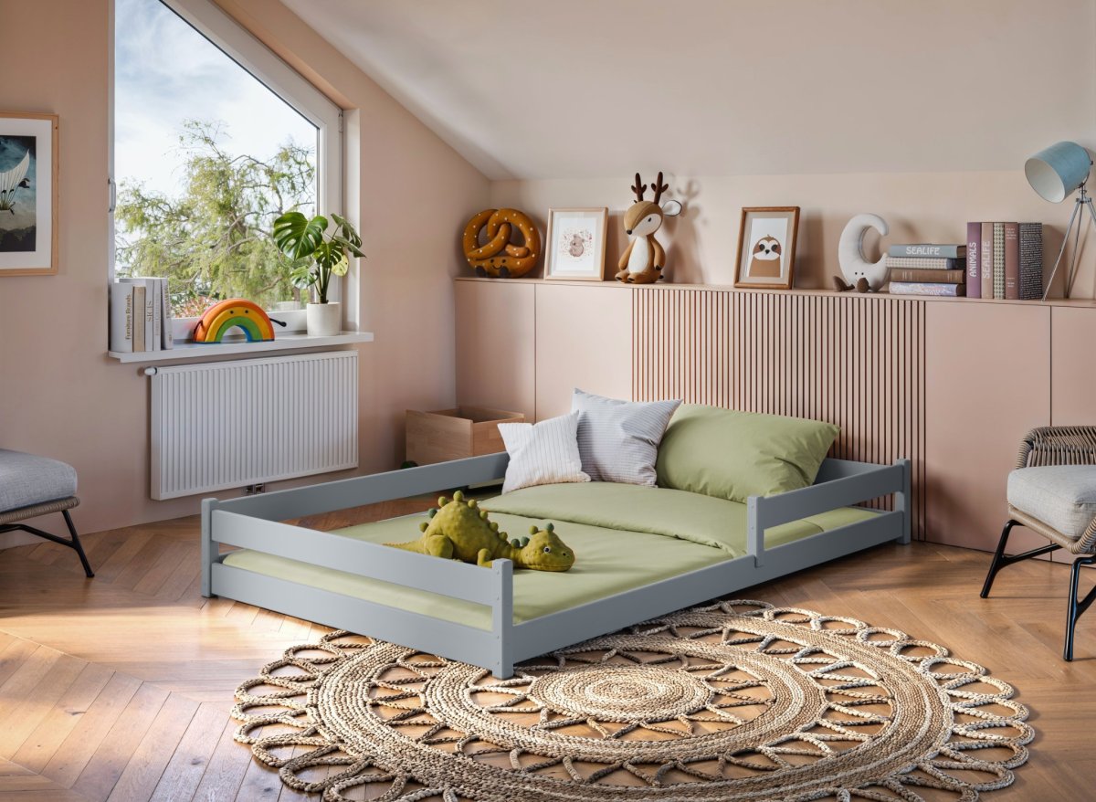 Dětská montessori postel Axel 140x200 cm + rošt ZDARMA 