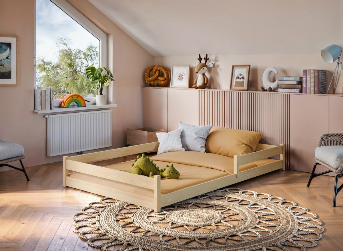 Dětská montessori postel Axel 120x200 cm + rošt ZDARMA