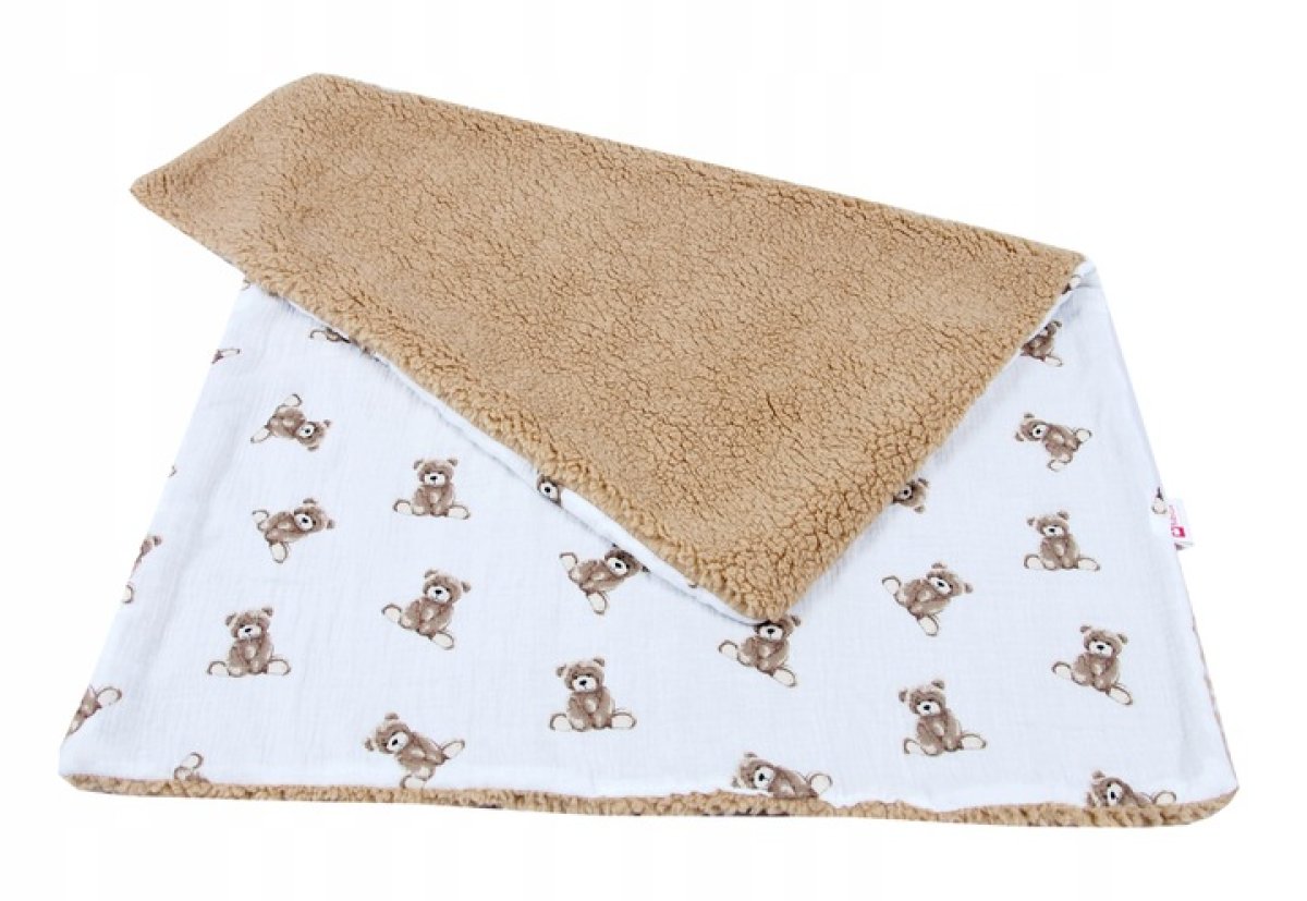 Mušelínová deka 100 x 75cm / medvídci