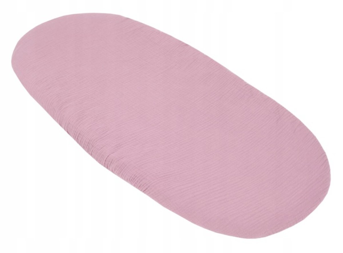 Mušelínové prostěradlo do kočárku / dárkové balení - růžový květ