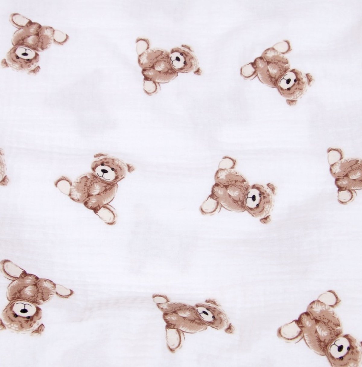 Mušelínové prostěradlo do kočárku / dárkové balení - medvídci