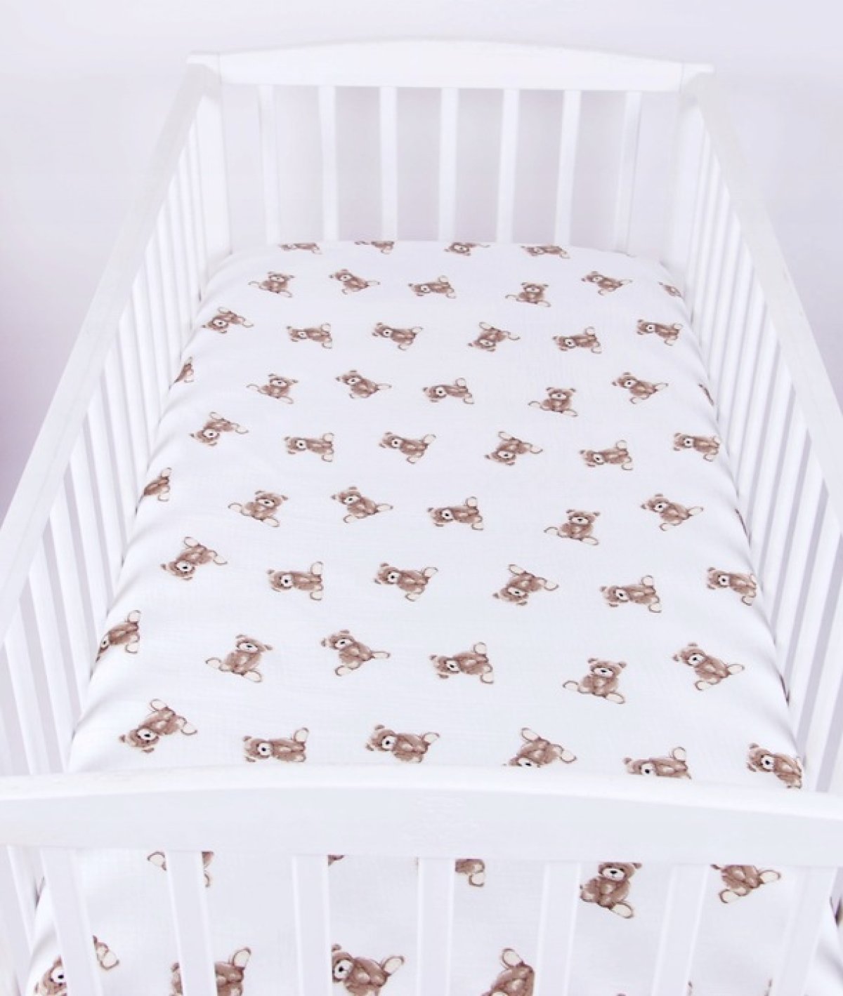 Mušelínové prostěradlo s gumkou 120/60 cm - medvídci
